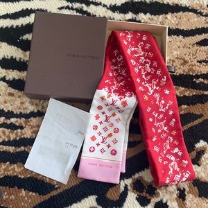 Louis Vuitton Long silk scarf